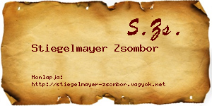 Stiegelmayer Zsombor névjegykártya