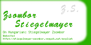 zsombor stiegelmayer business card